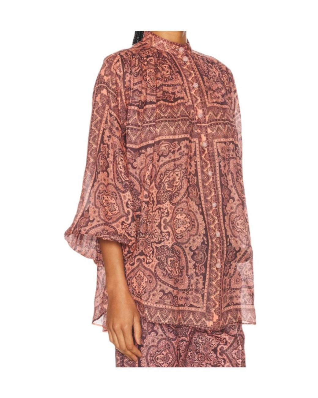 Zimmermann Red Ottie Tunic Top