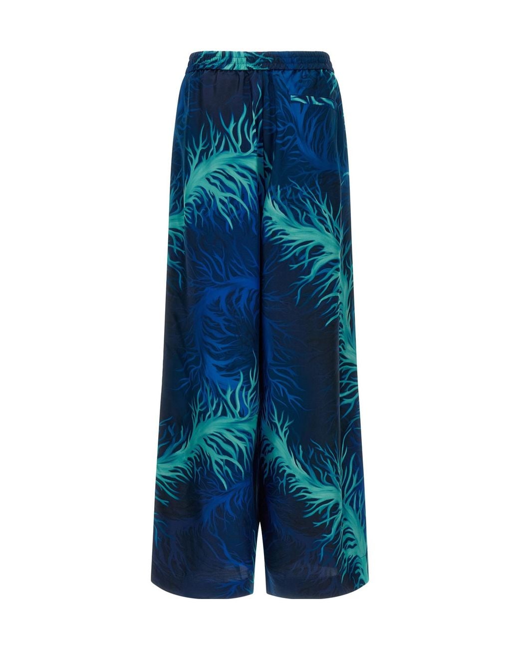 F.R.S For Restless Sleepers Blue F.R. For Restless Sleepers Coral Print Wide-Leg Pants