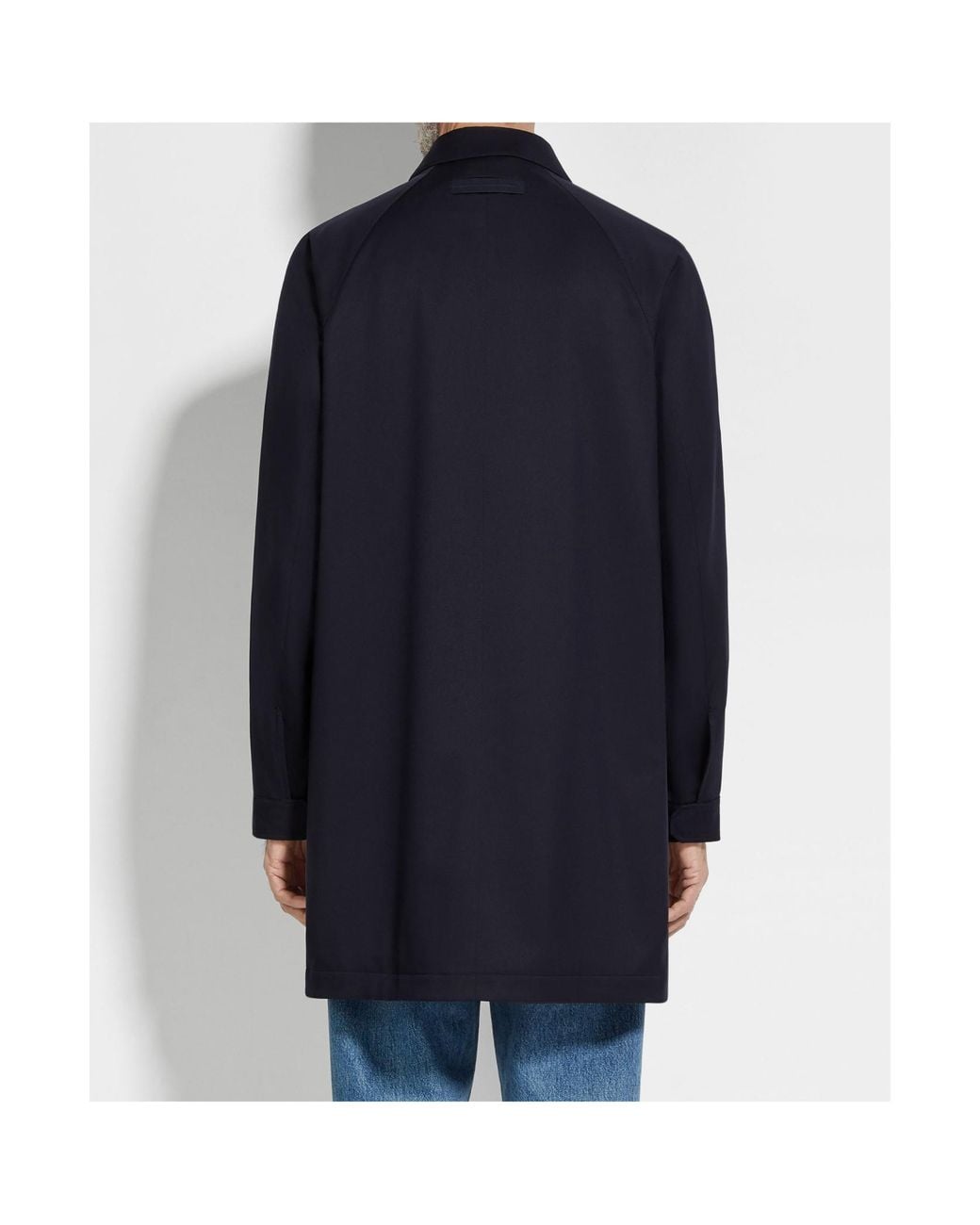 Zegna Blue Motorin 300Cc Raincoat for men