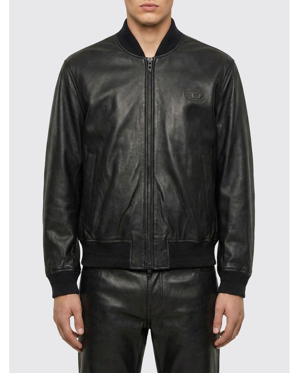 DIESEL Gray L-Type Bomber Jacket for men