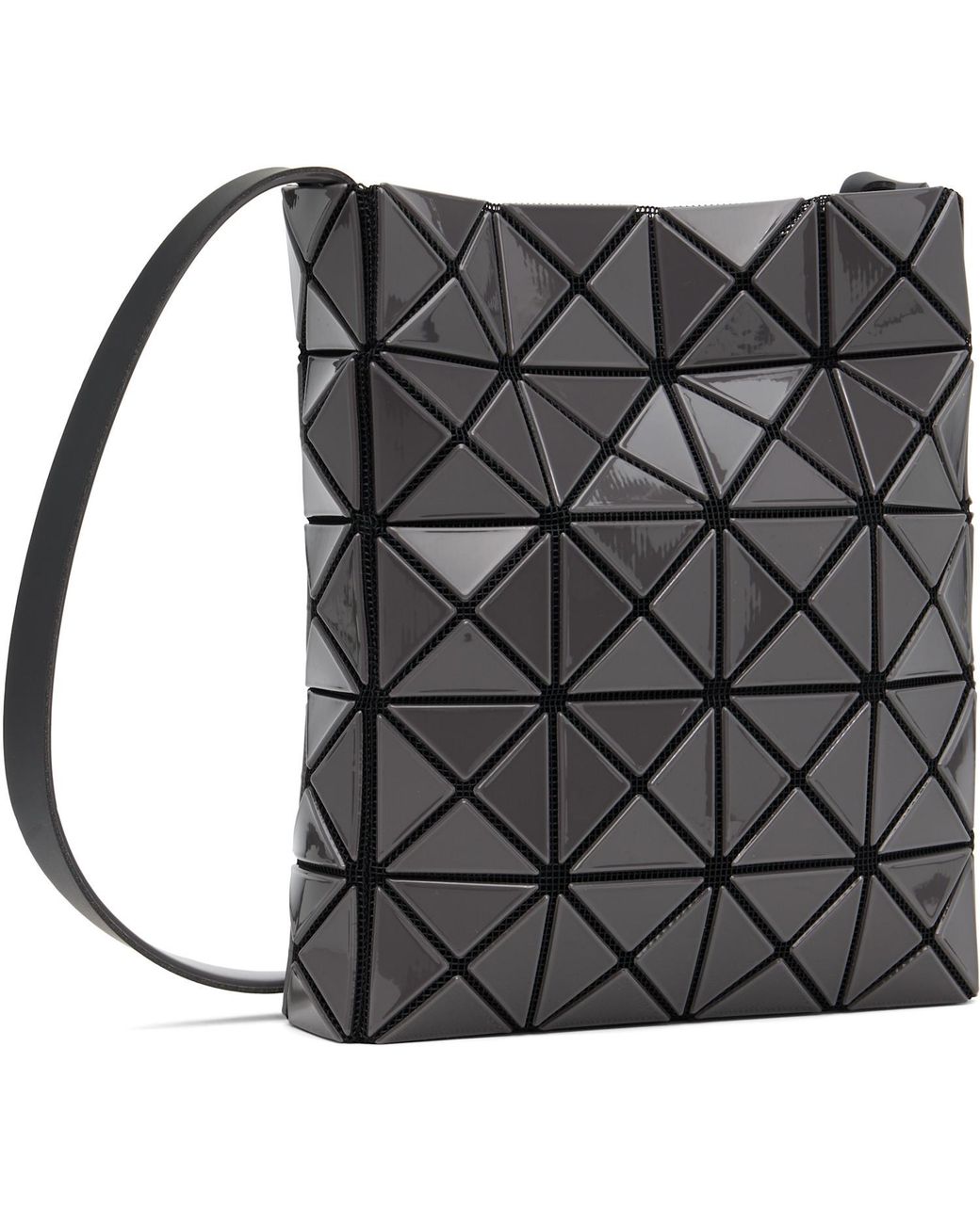 Issey Miyake White Lucent Geometric-Pattern Crossbody Bag for men