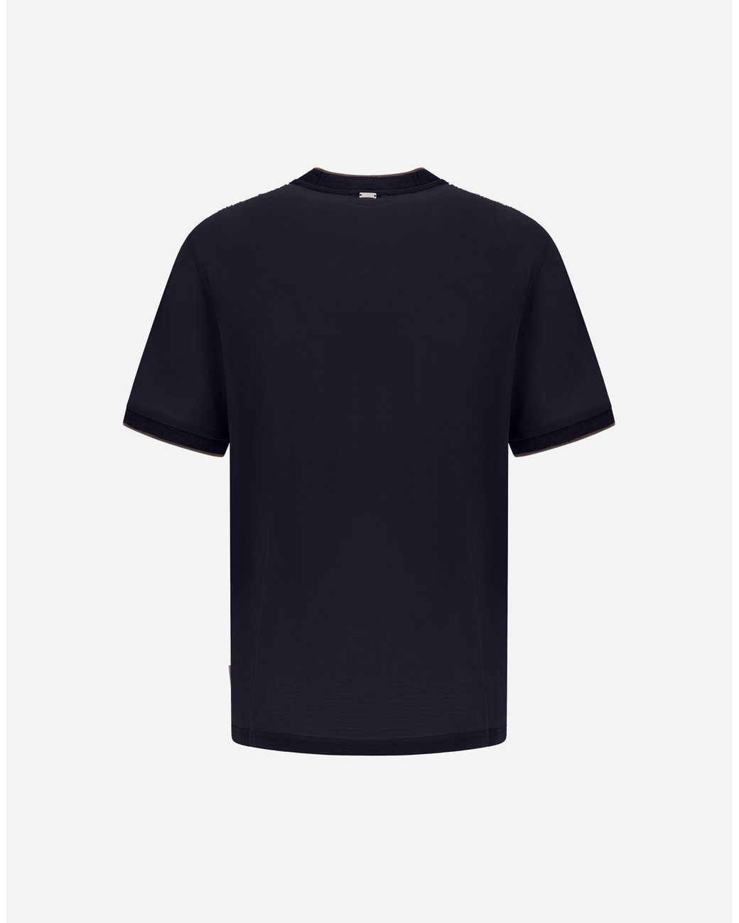 Herno Blue Short Sleeve Crewneck T-Shirt for men