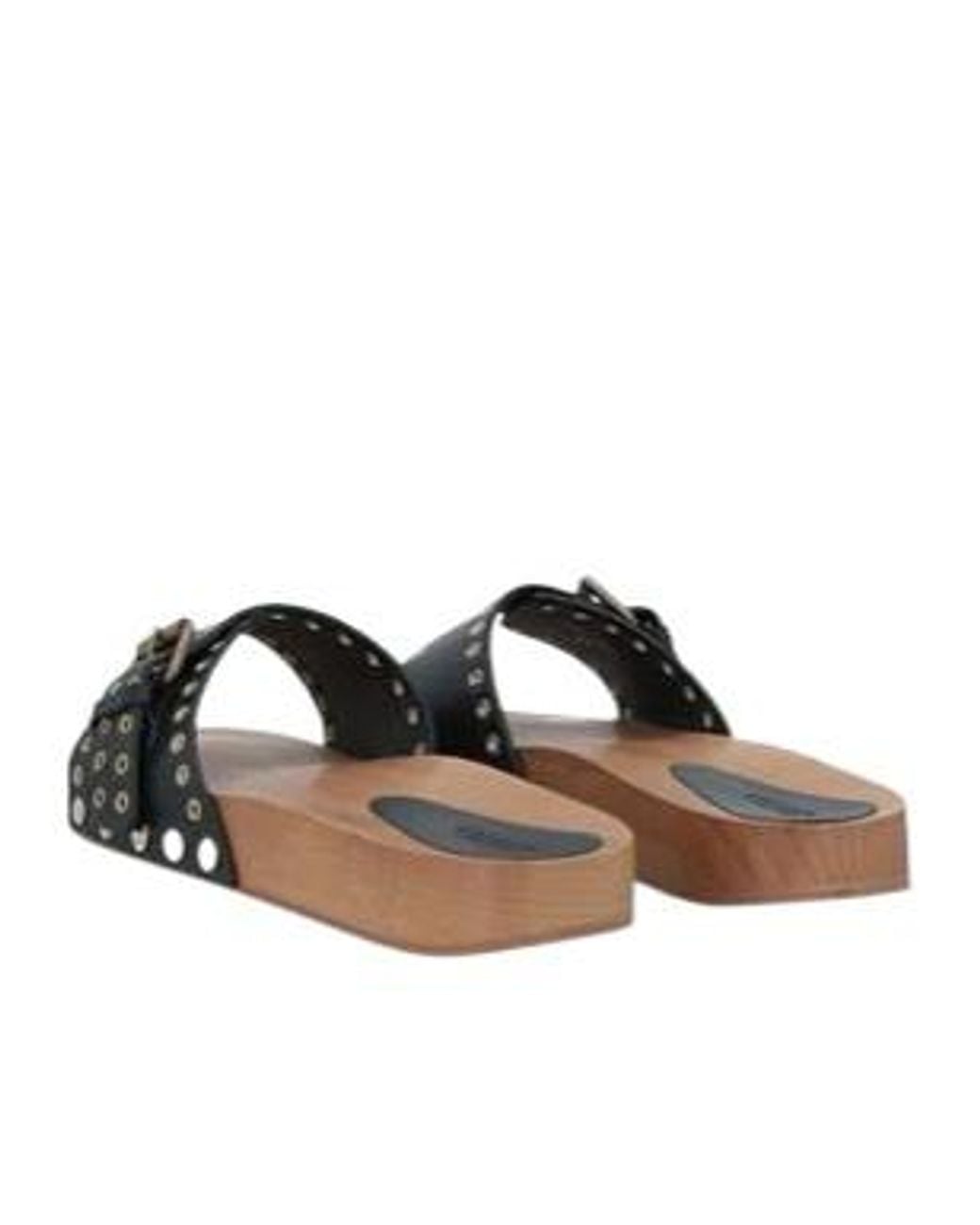 Isabel Marant Brown Leather Flat Sandals