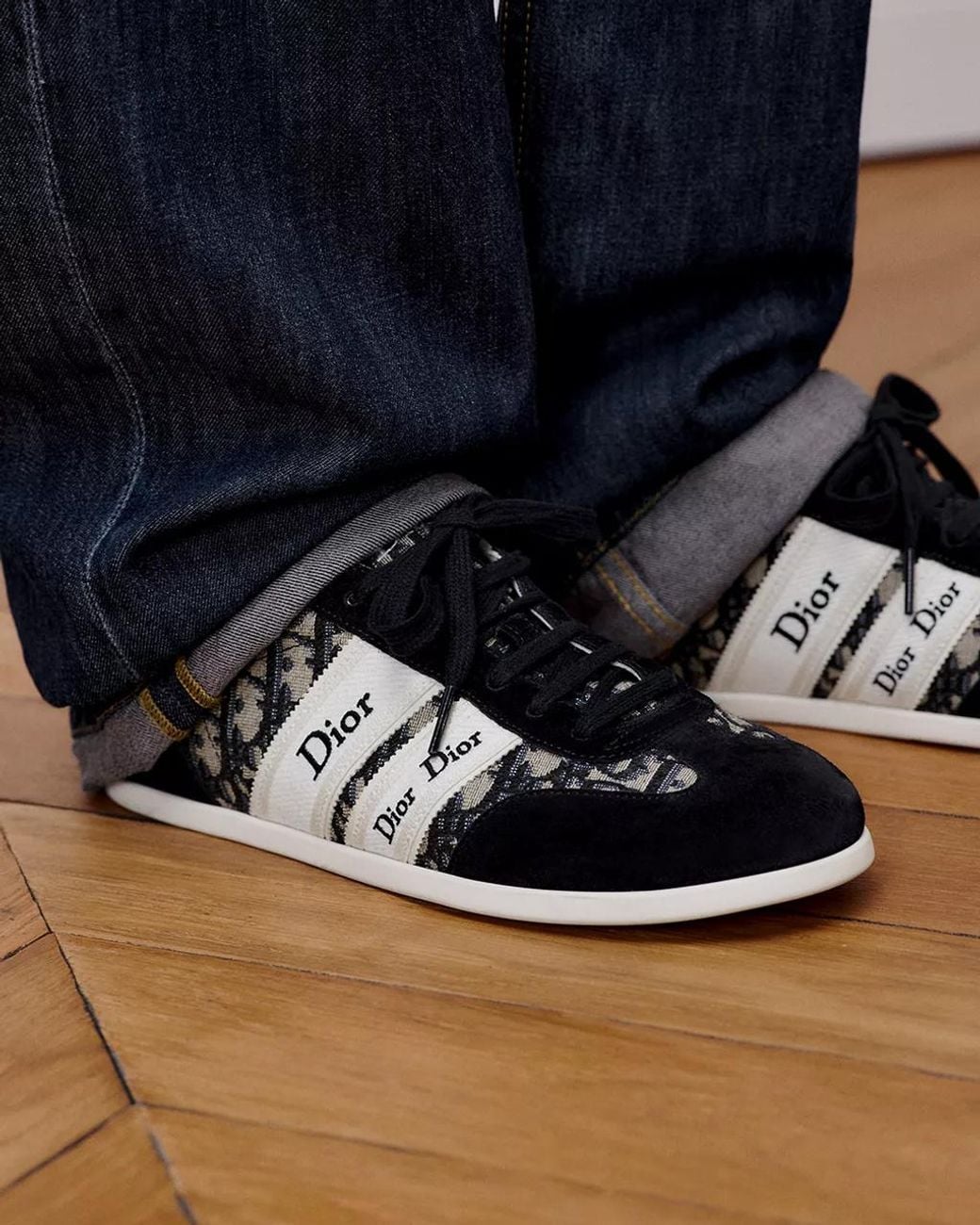 Dior Black Ribbon Sneaker