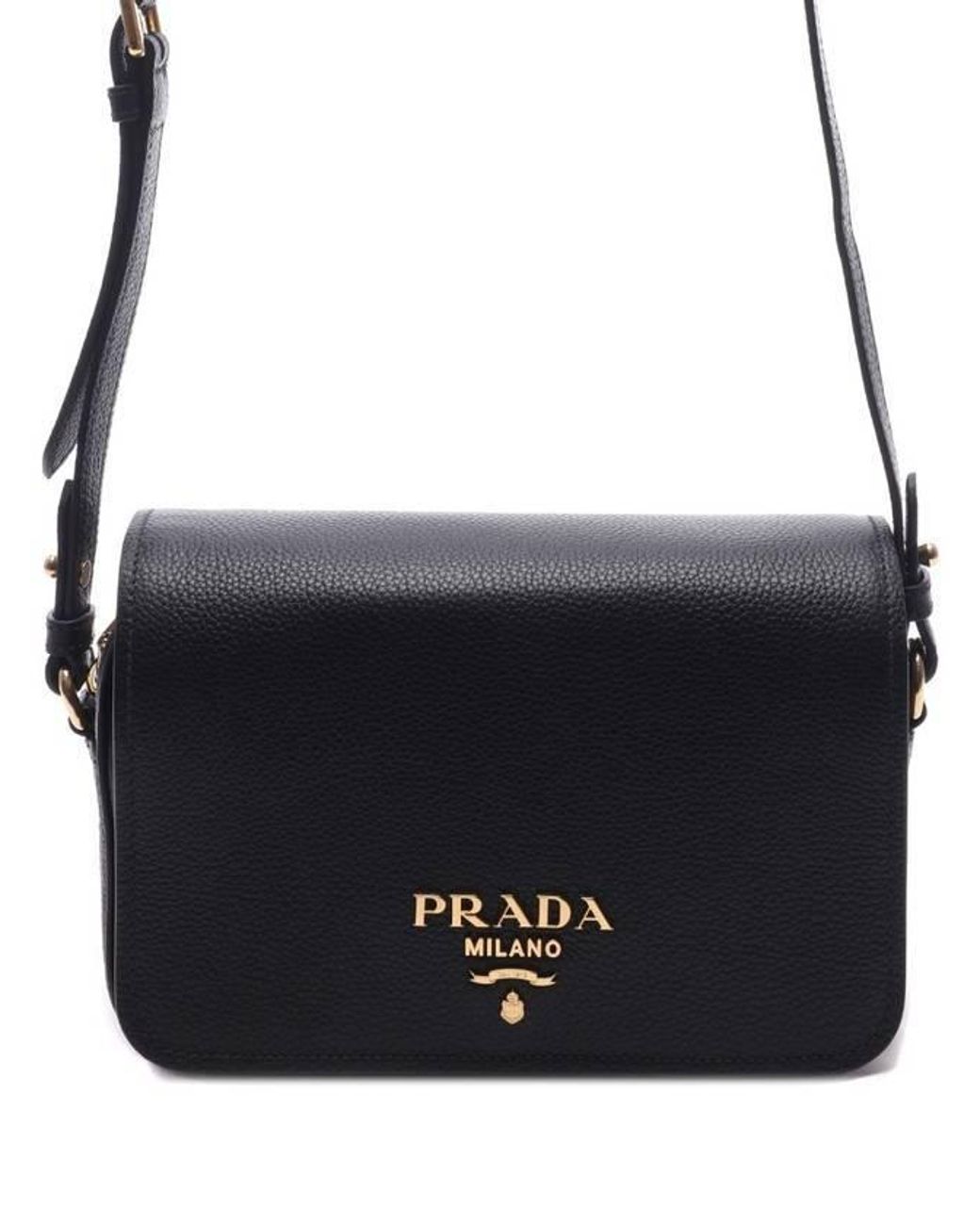Prada Black Logo Shoulder Bag