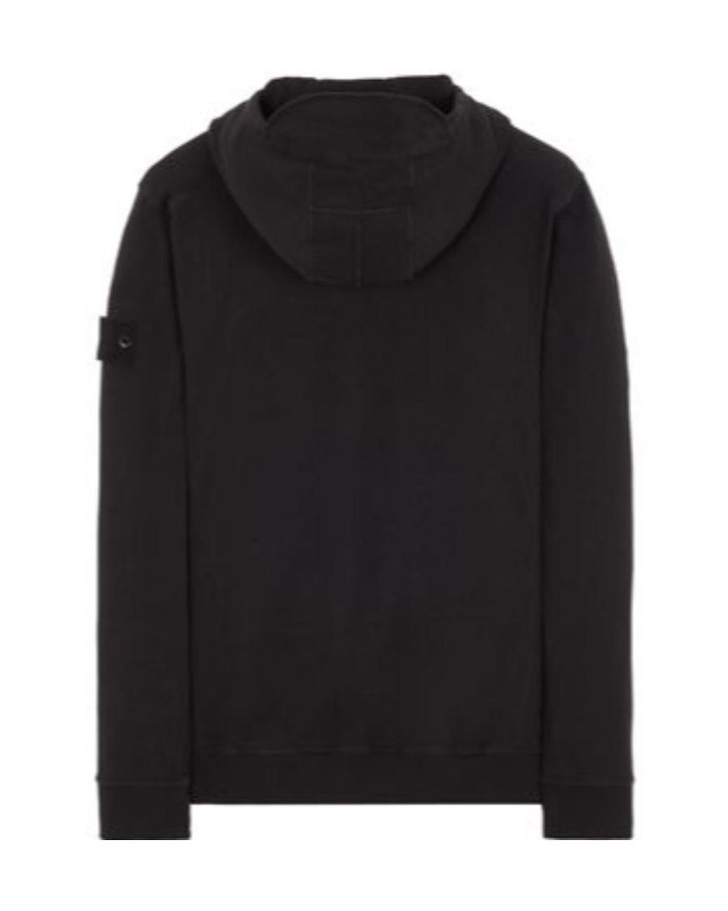Stone Island Black Compass Patch Hoodie for men