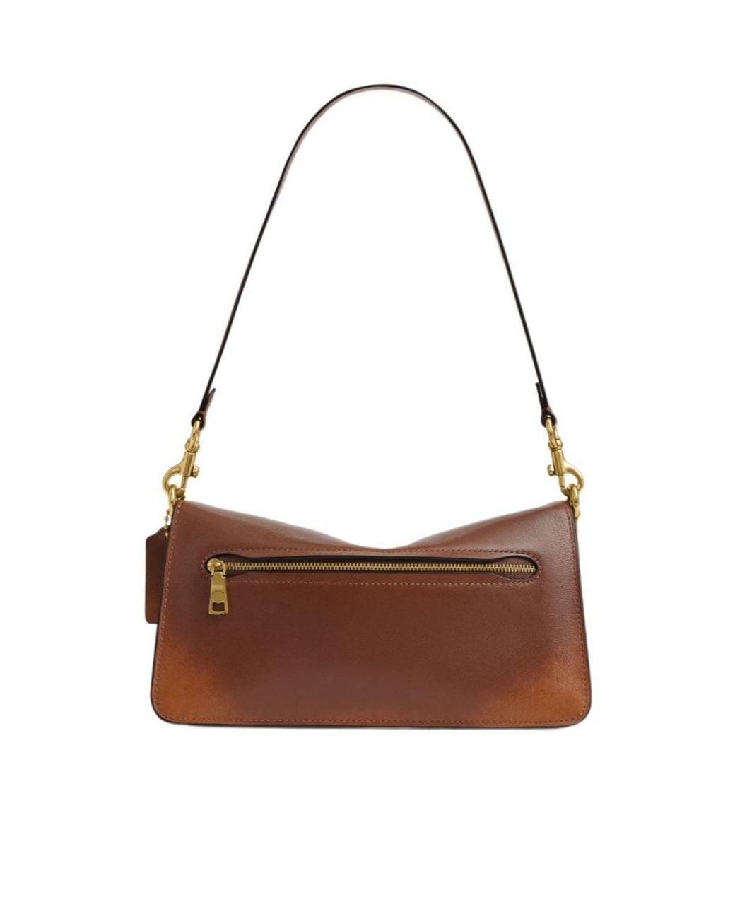 COACH Brown Signature Hardware Shoulder Bag