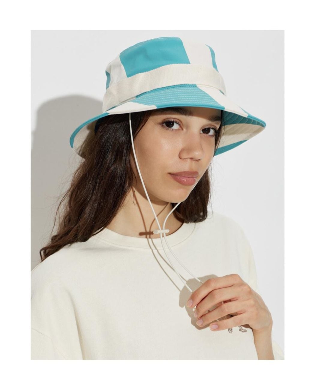 MCM Blue Dj Khaled Wide-Brim Bucket Hat for men