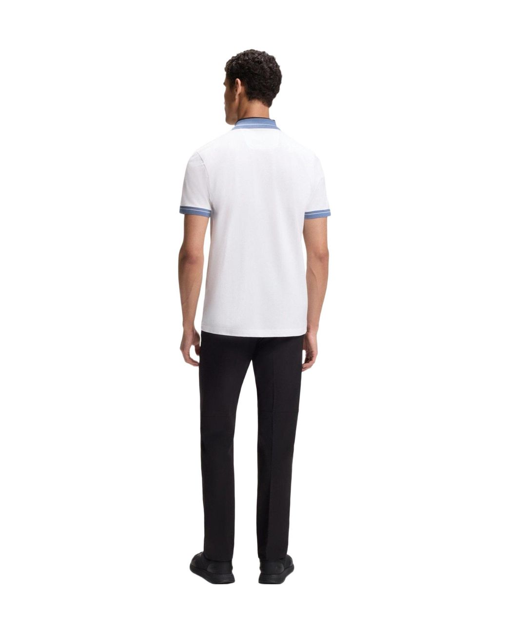 Boss White Shortsleeve Polo Shirt for men