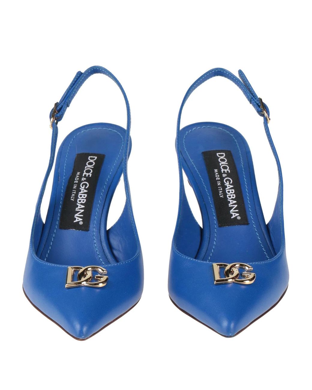 Dolce & Gabbana Blue Pointed-Toe Stiletto Heels