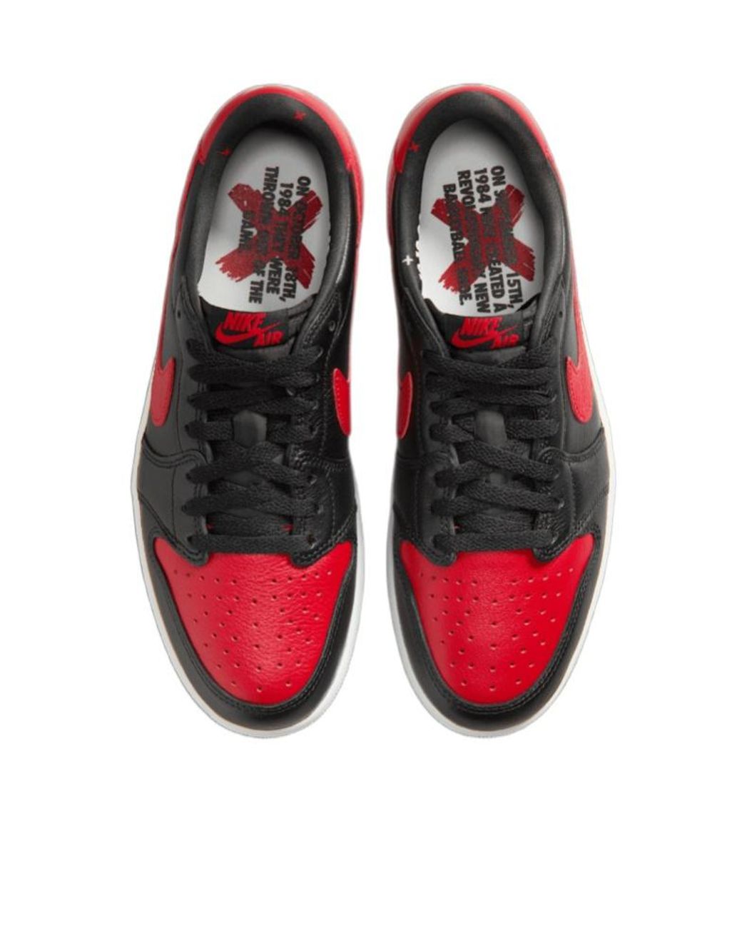 Nike Red Air Jordan 1 Retro Low Og Lace-Up Sneakers for men