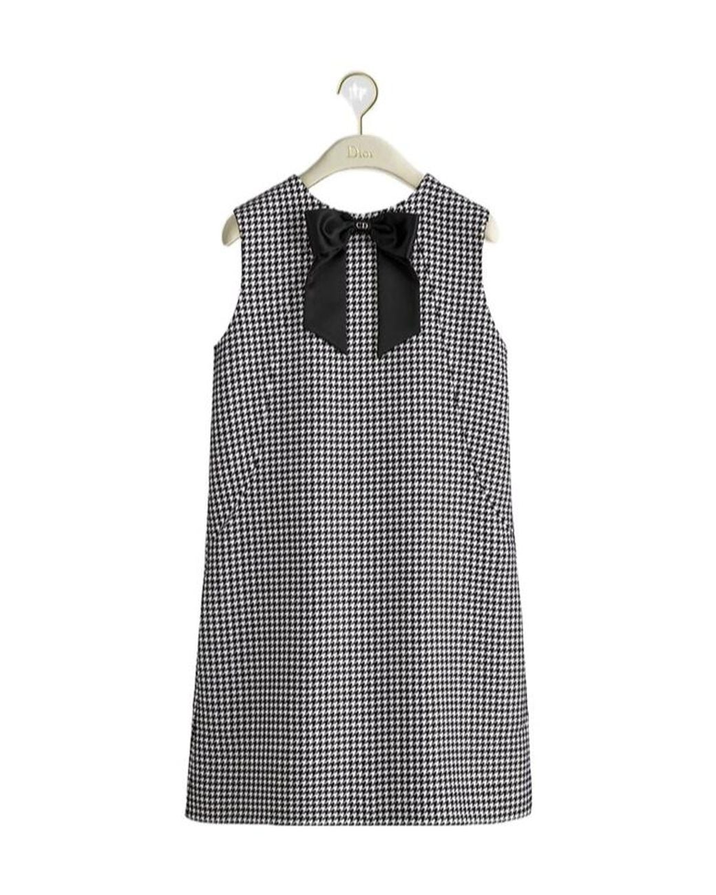 Dior Gray Straight-Cut Short Dress