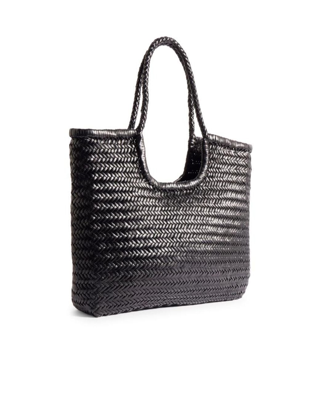 Dragon Diffusion Black Ns Diagonal Triple Jump Handwoven Tote Bag