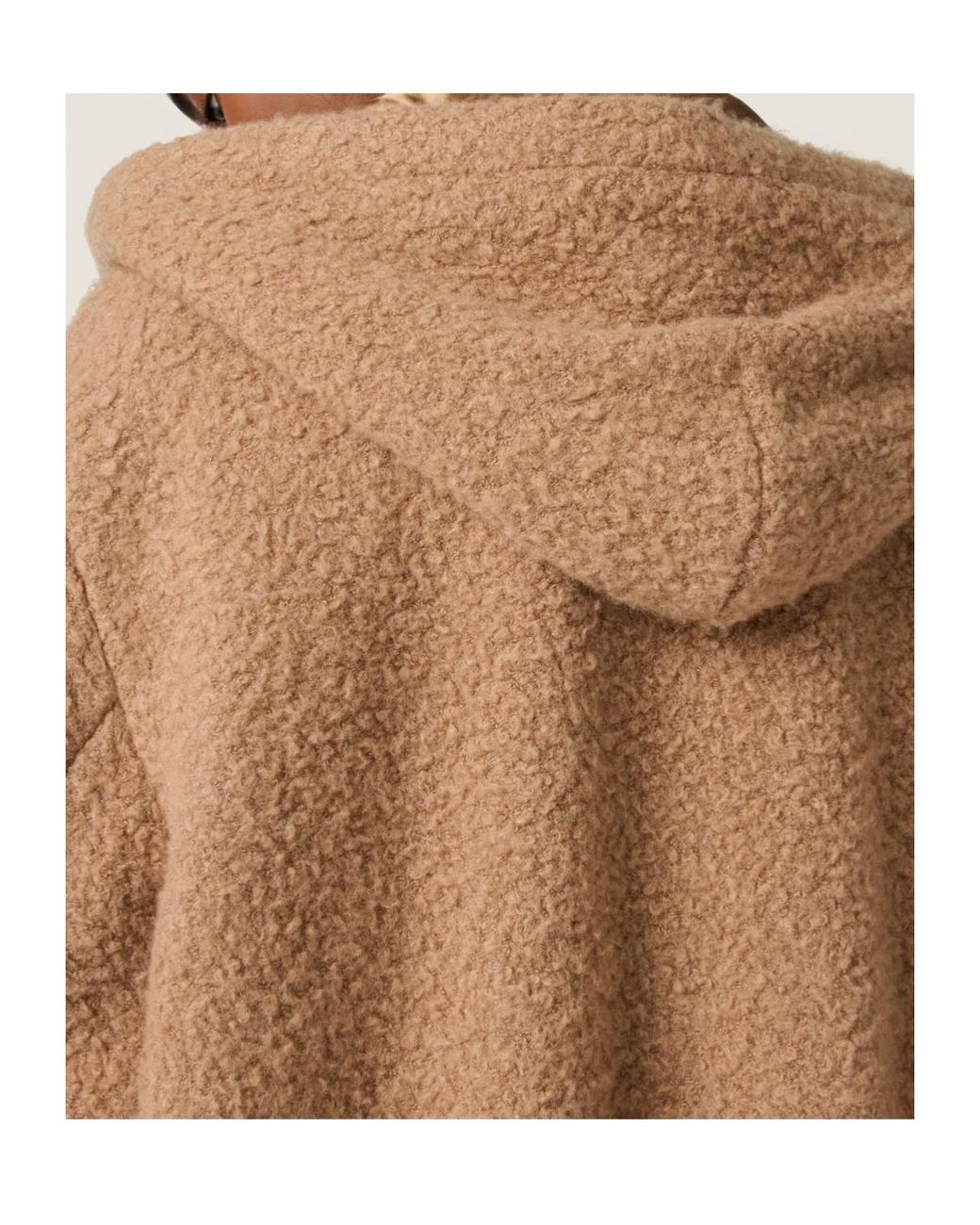 Miu Miu Brown Pile Hoodie Jacket