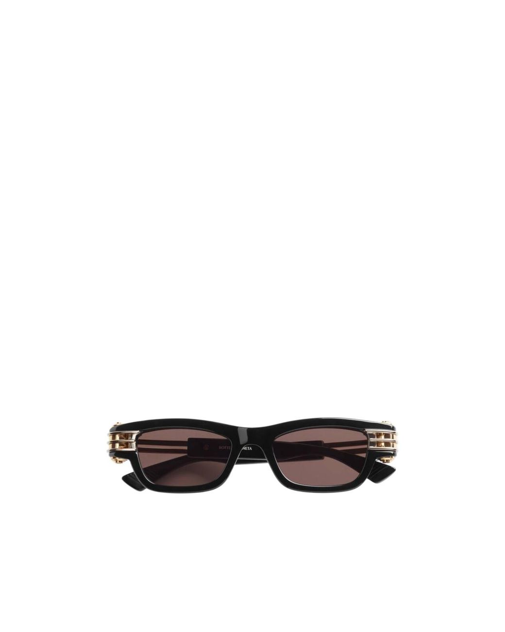 Bottega Veneta White Bolt Squared Sunglasses for men