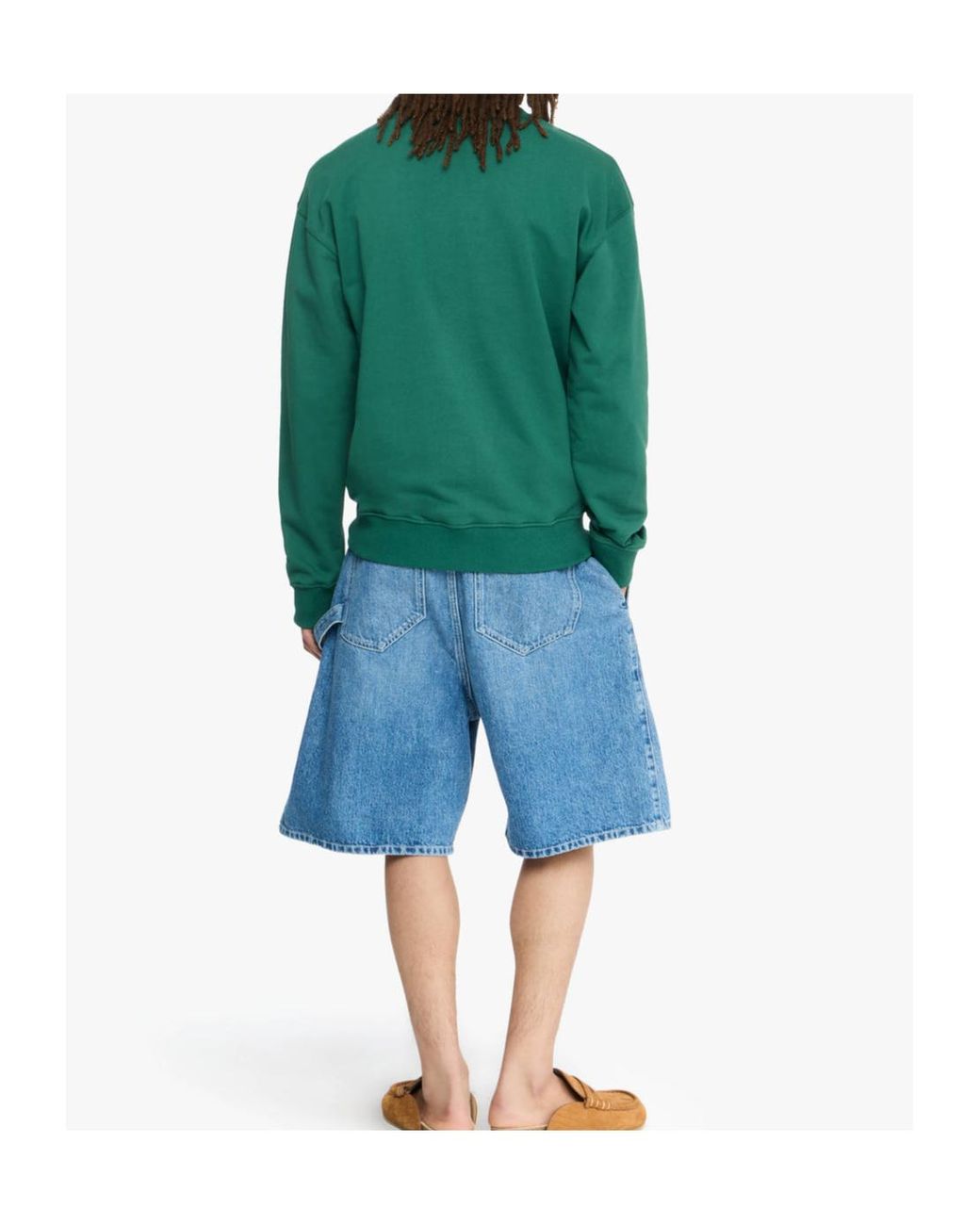 J.W. Anderson Green Jw Anderson Logo Embroidered Sweatshirt for men