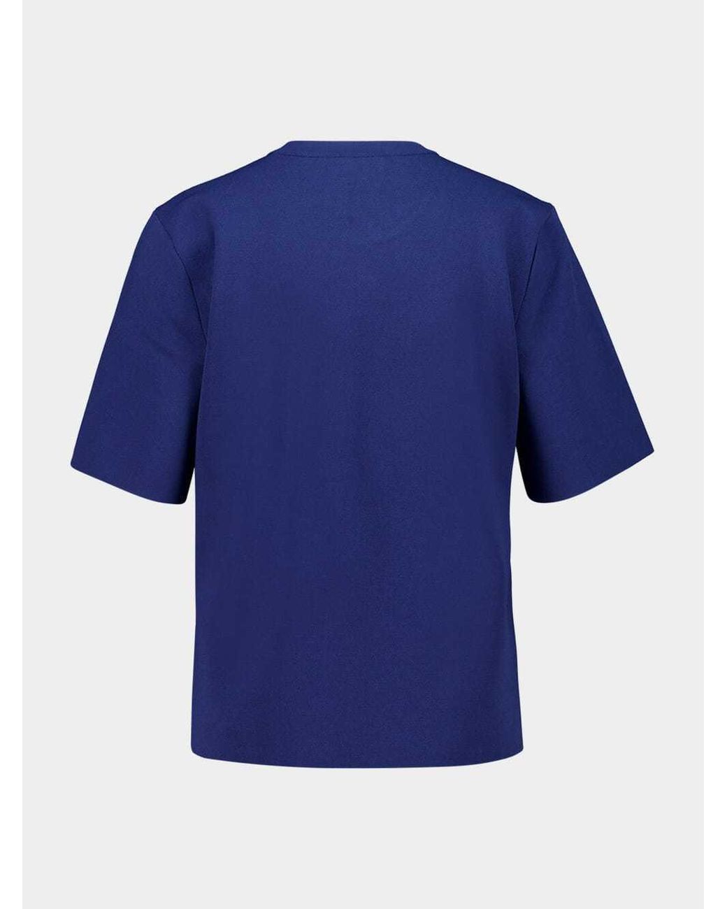 Stella McCartney Blue Short-Sleeved Knitted Top