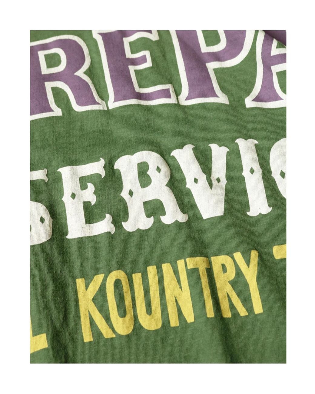 Kapital Green Huge-T Slogan-Print T-Shirt for men
