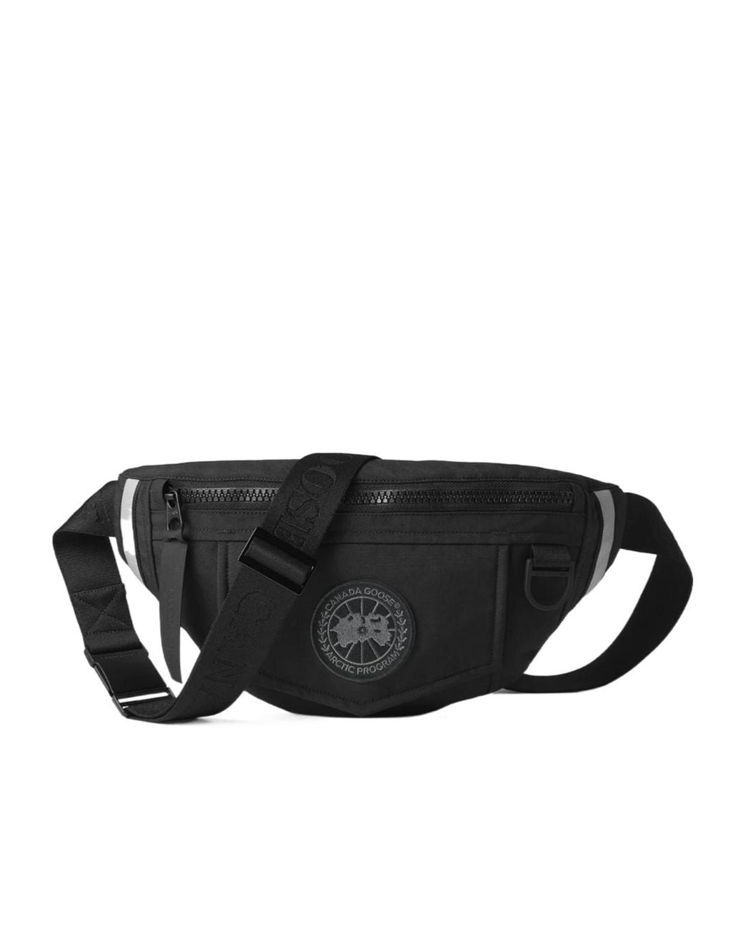 Canada Goose Black Zipper Waist Bag for men