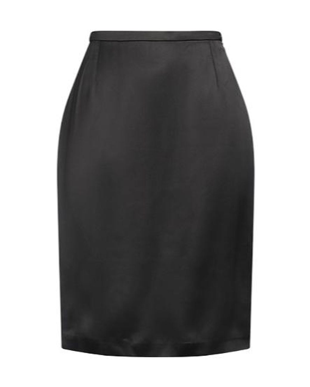 Saint Laurent Black Midi Skirts
