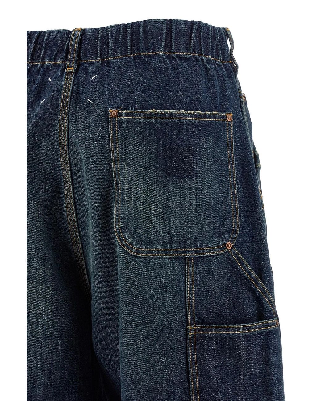 Maison Margiela Blue Four Stitches Workwear Jeans