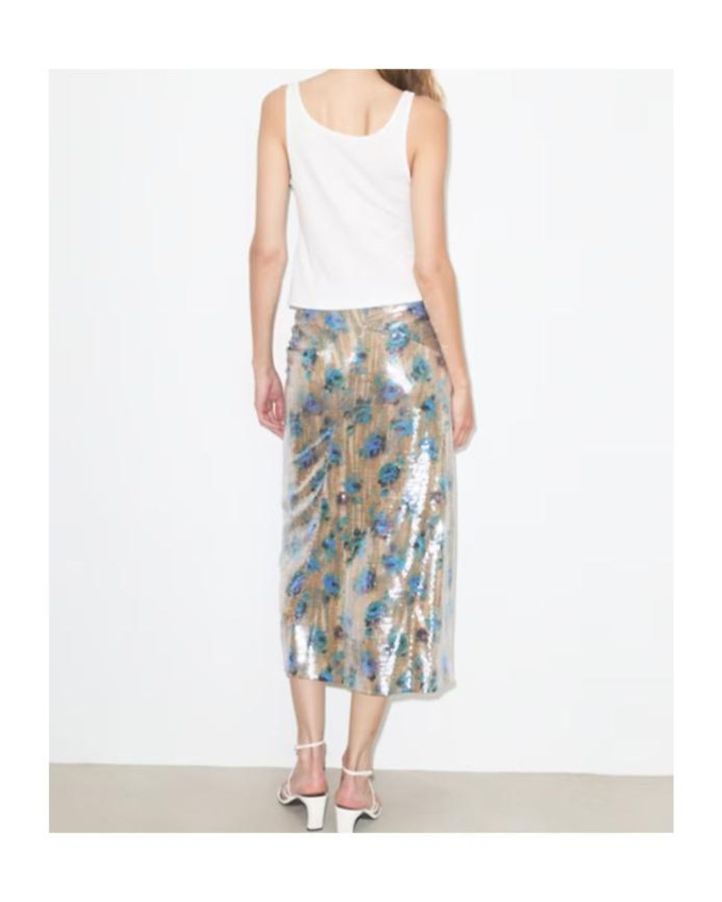 Tory Burch Multicolor Sequin Skirt