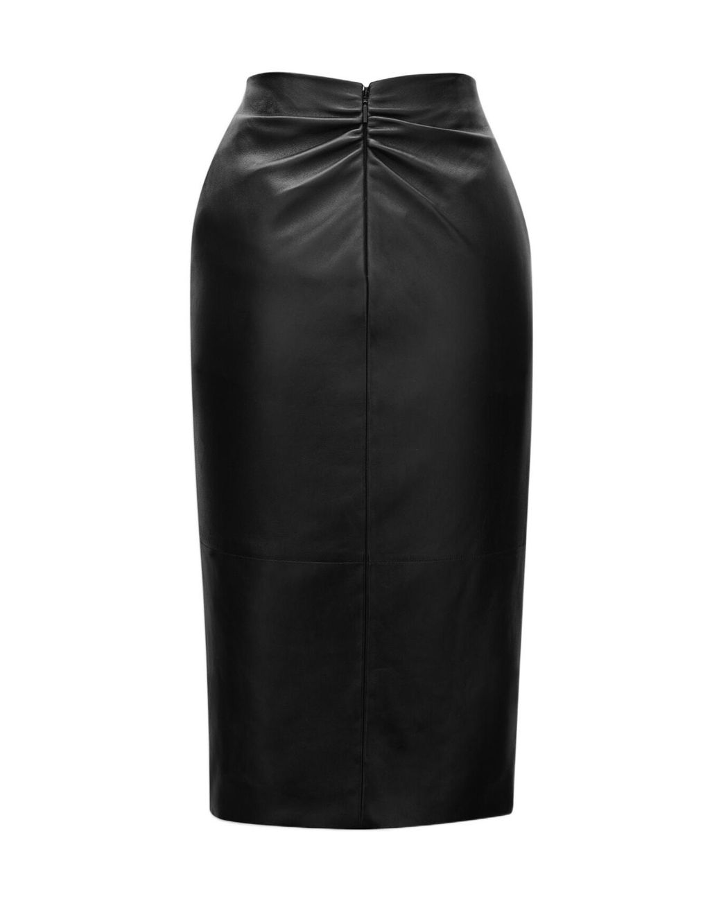 Saint Laurent Black Twist Pencil Skirt