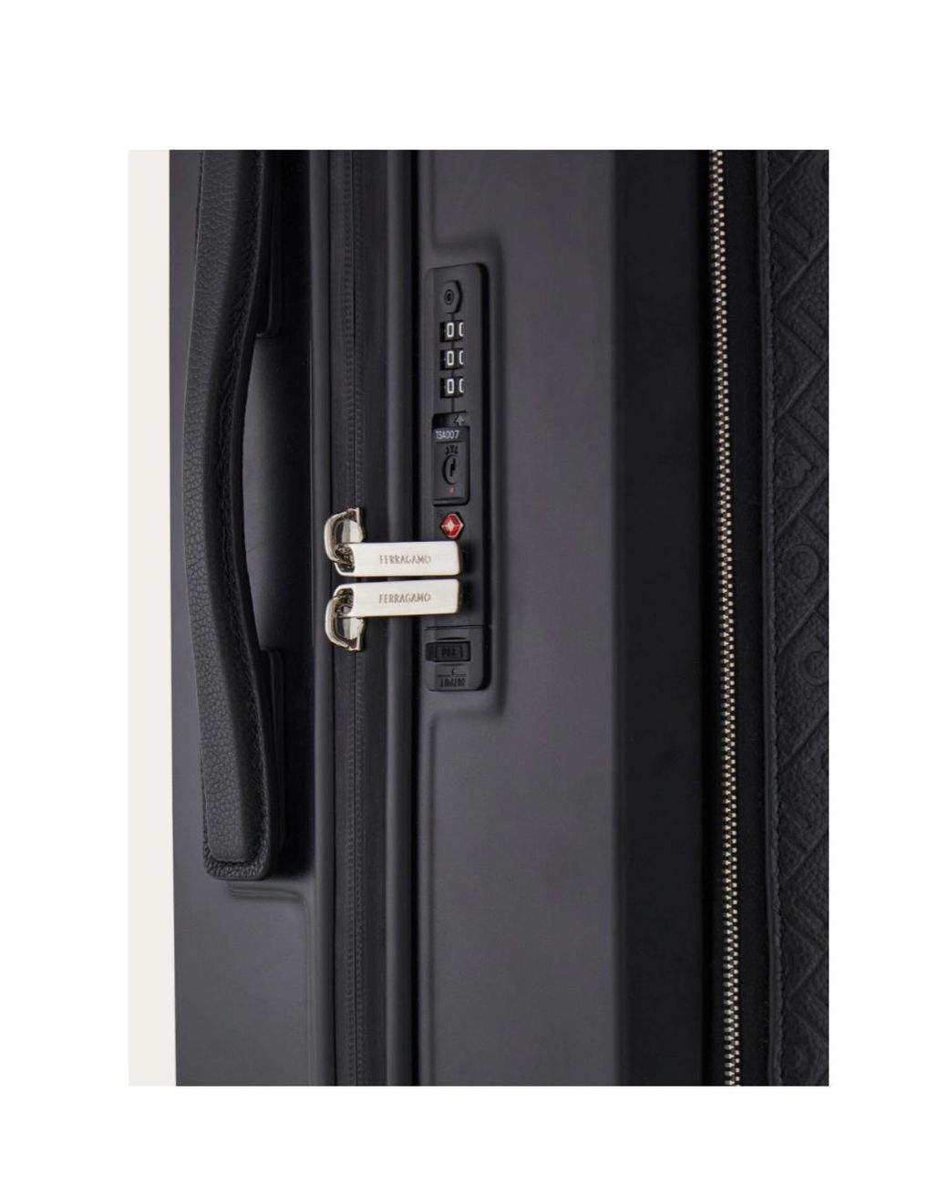 Ferragamo Black Embossed Ferragamo Monogram Hand Luggage for men