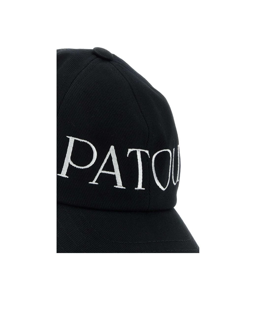 Patou Black Logo Embroidered Baseball Cap