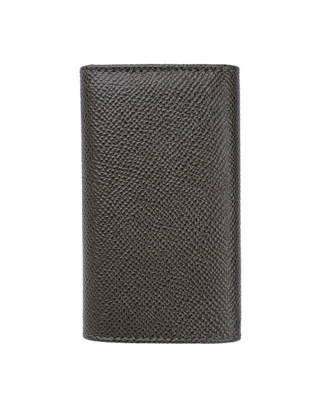 Dolce & Gabbana Gray Logo-Detail Key Pouch