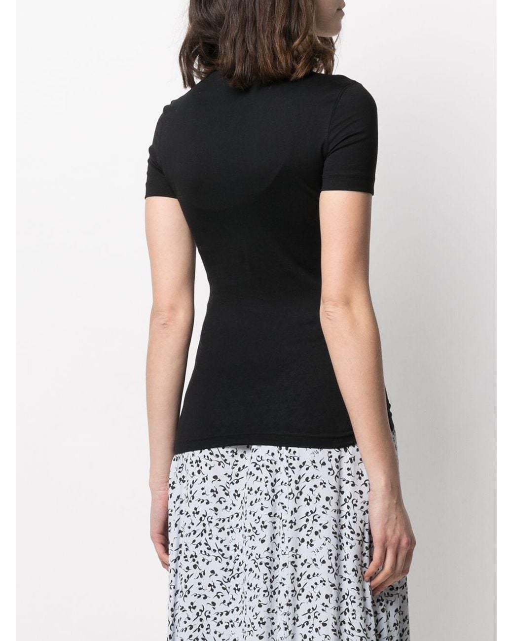 Versace Jeans Black Graphic Print Cotton T-Shirt