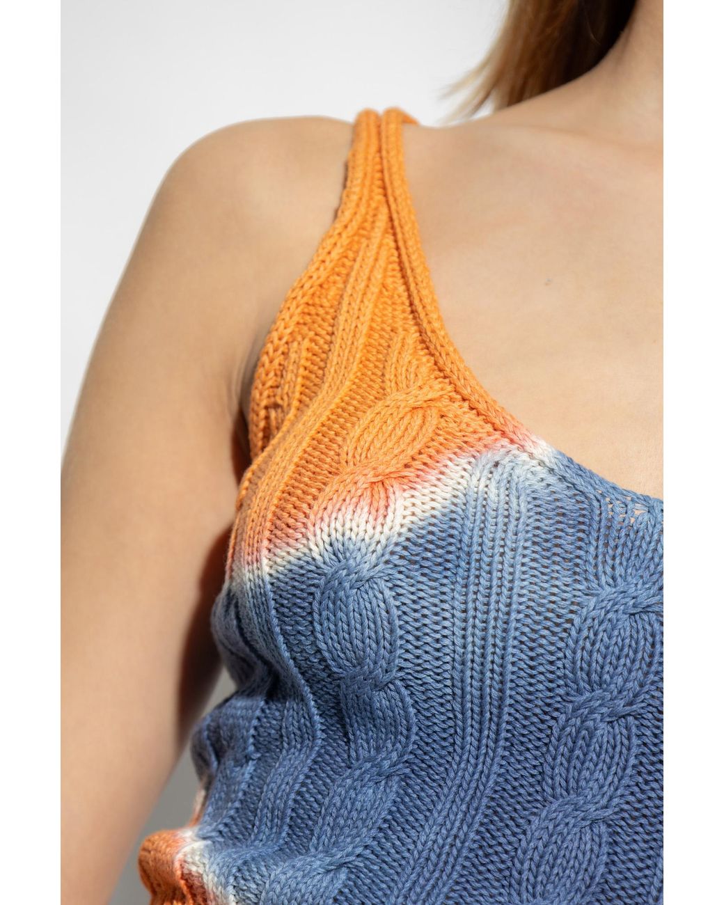 DIESEL Blue Sleeveless Tops
