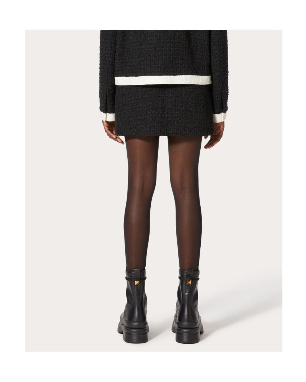 Valentino Black Short Skirt
