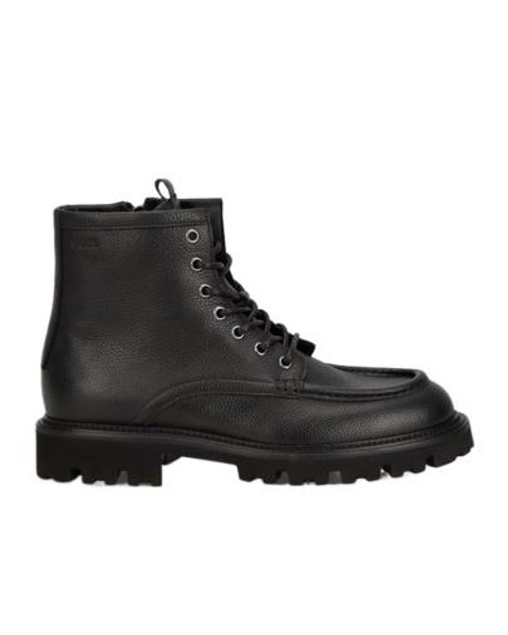 Boss Black Leather Boots for men