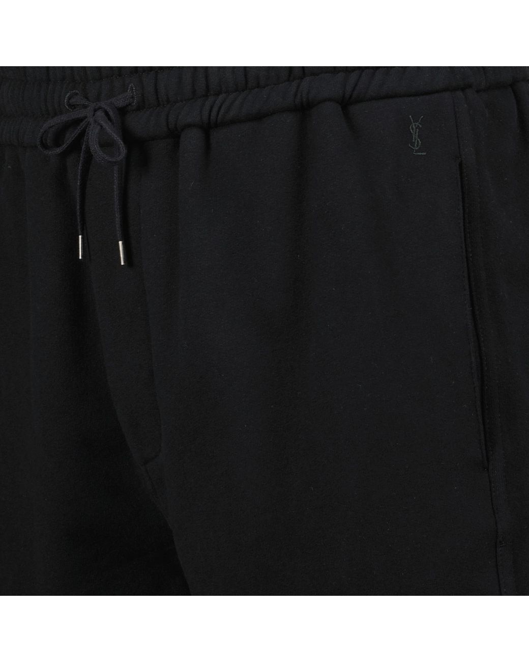 Saint Laurent Black Cassandre Bermuda Shorts for men