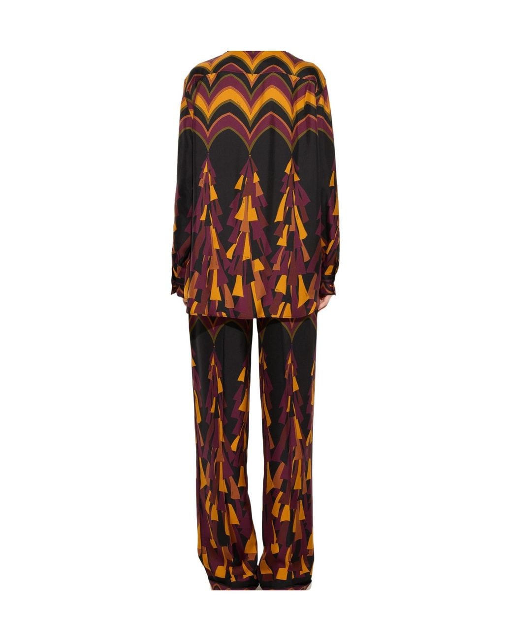Emilio Pucci Brown Pucci Baiadera Print Silk Shirt