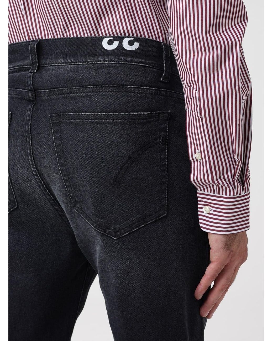 Dondup Black George Skinny-Cut Jeans for men
