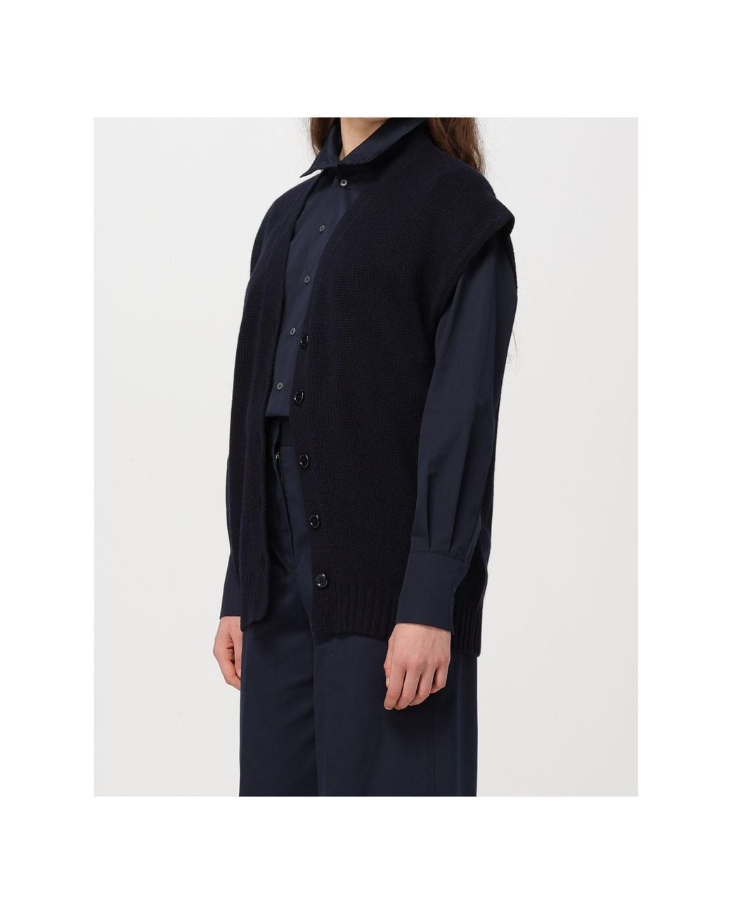 Fabiana Filippi Blue Brushed Gilet