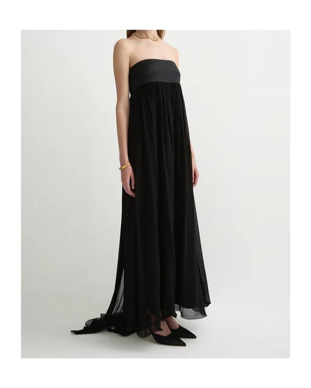 Posse Black Solene Strapless Maxi Dress