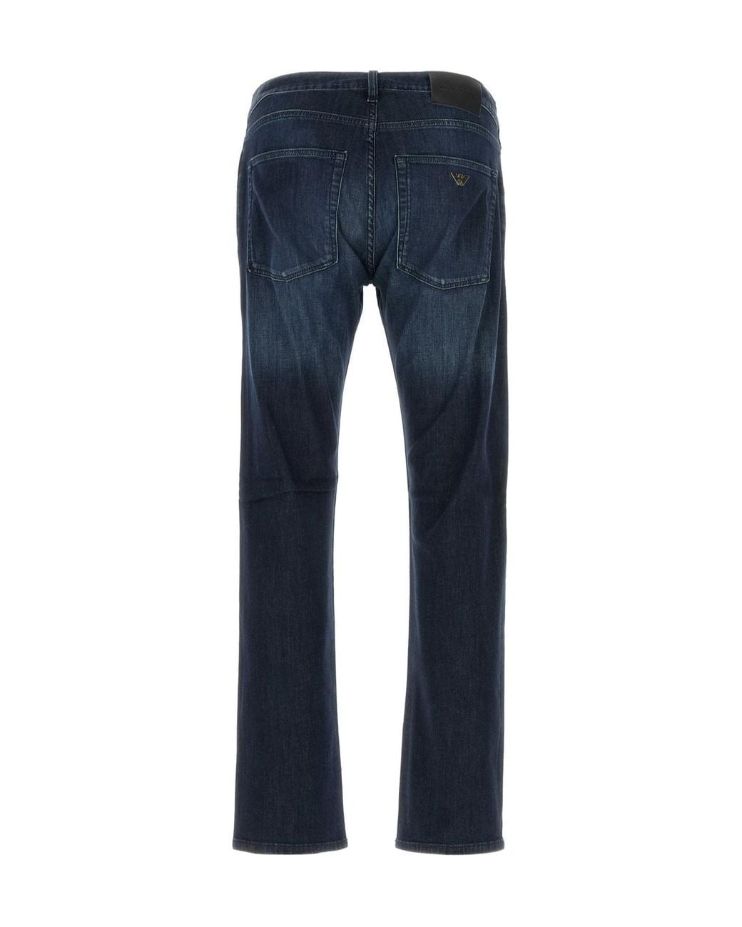 Emporio Armani Blue Straight Leg Jeans for men