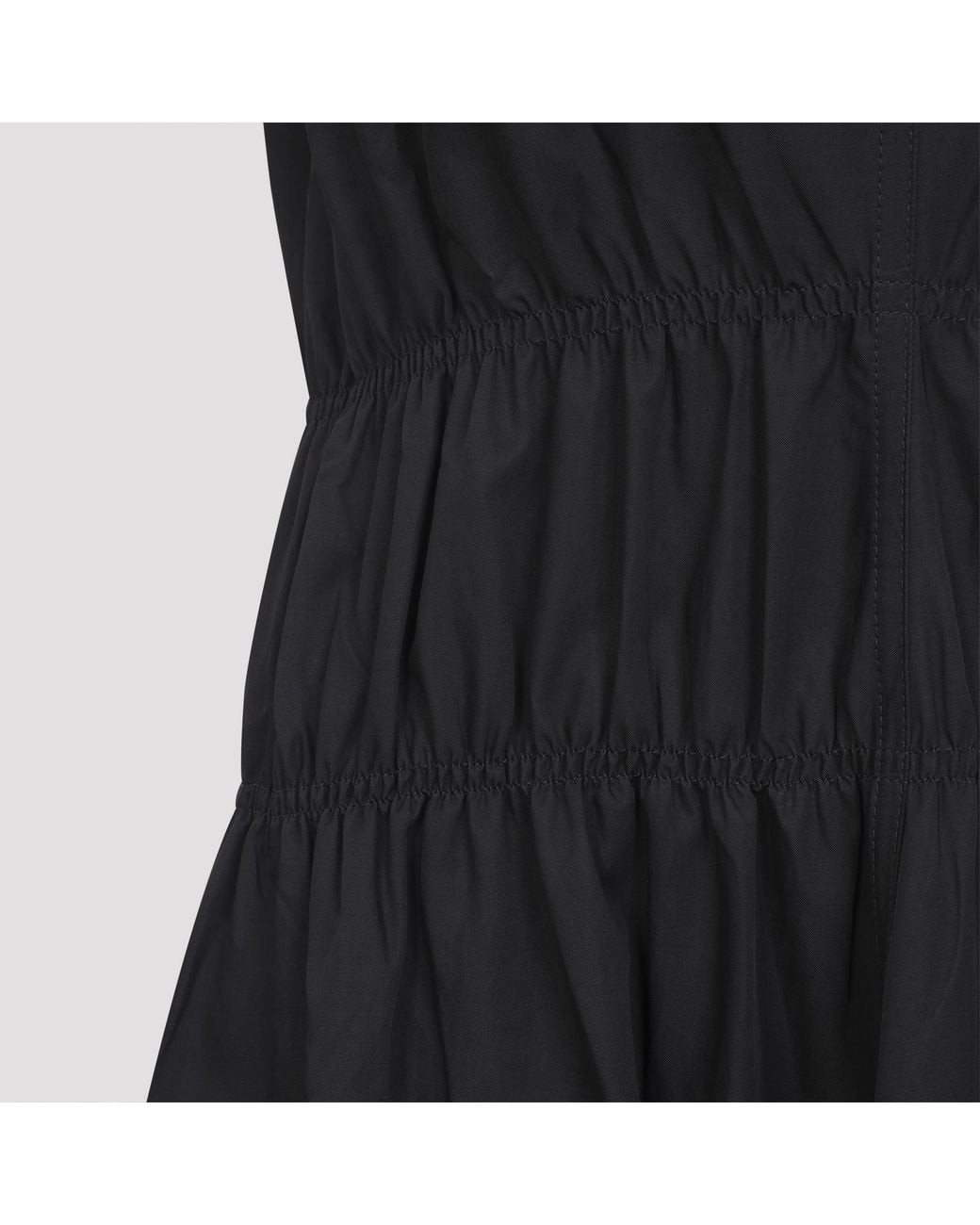 Studio Nicholson Black Simos Ruched Waist Dress