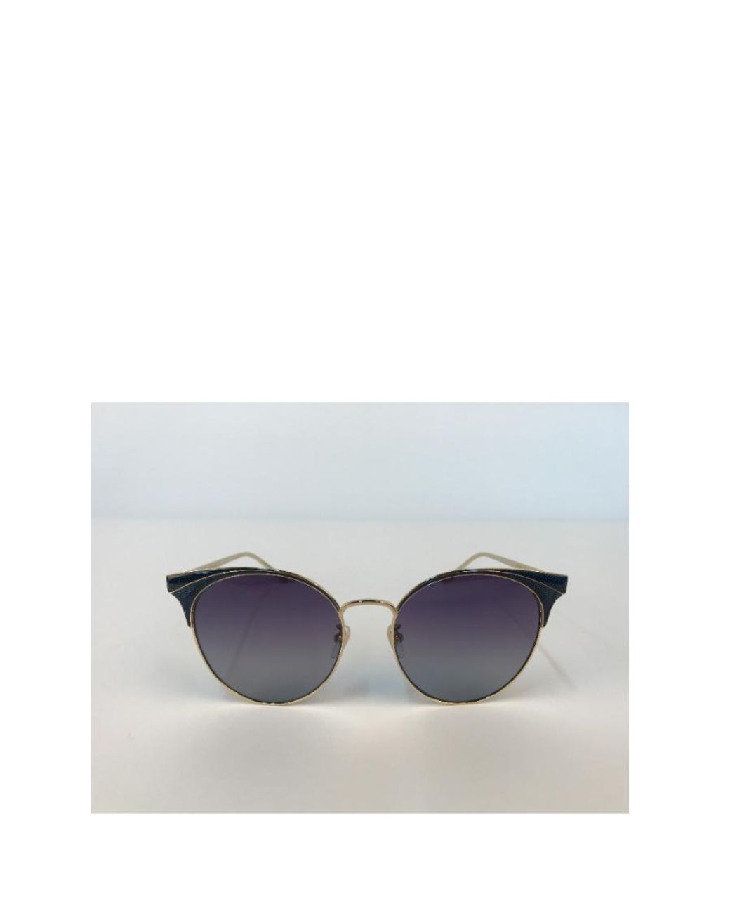 Gucci Blue Gradient Logo Details Sunglasses