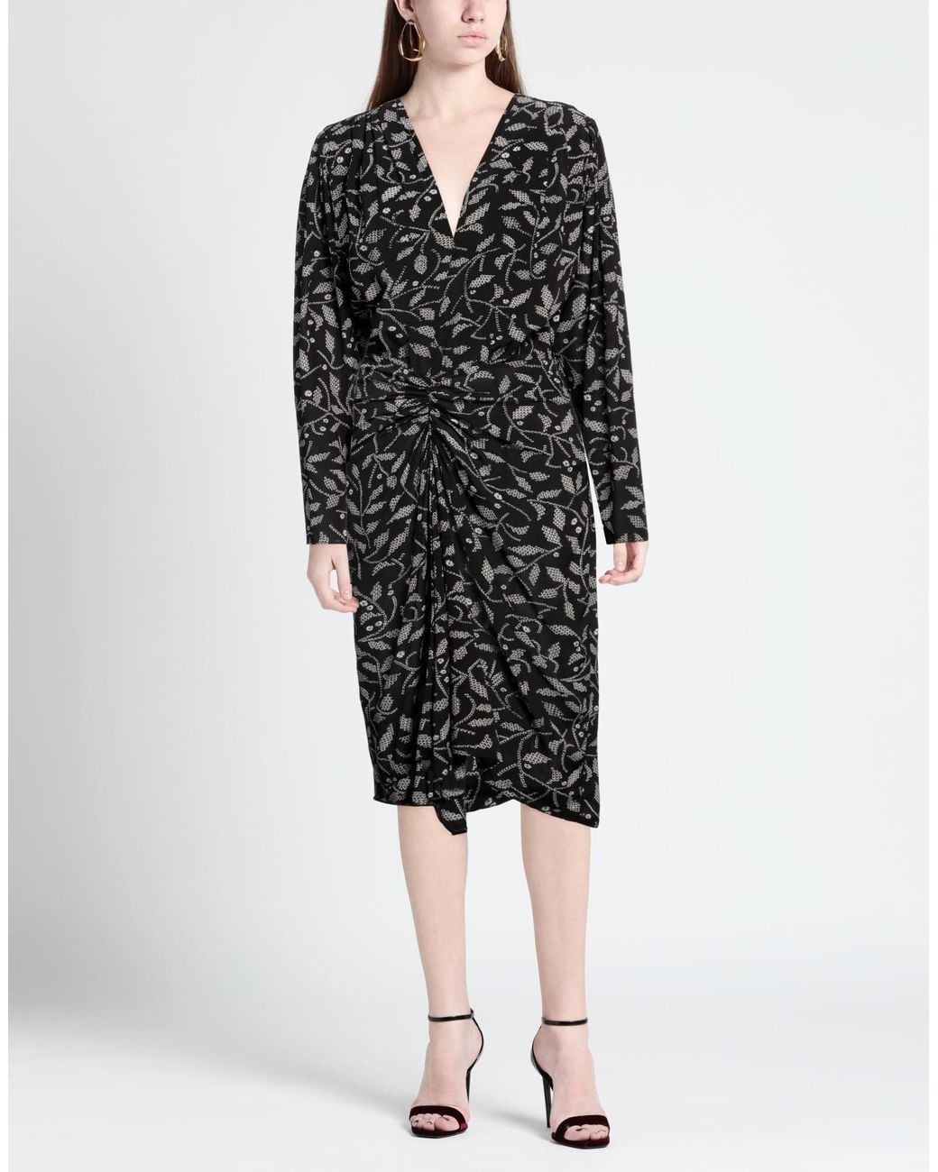 Isabel Marant Black Two-Tone Knit Dress