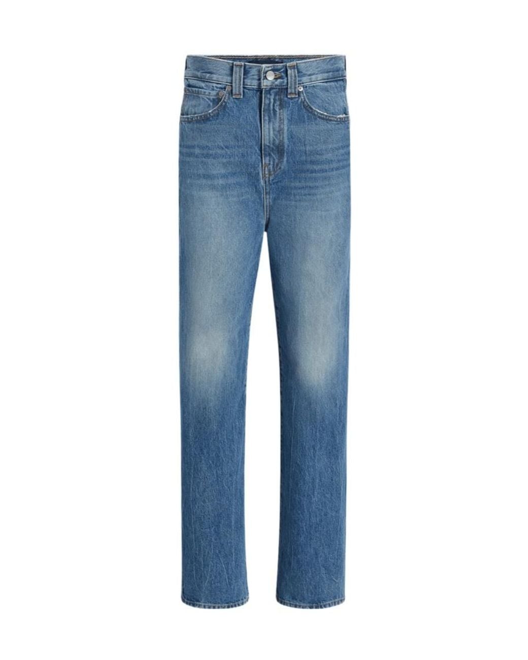 Khaite Blue Straight-Leg Jeans