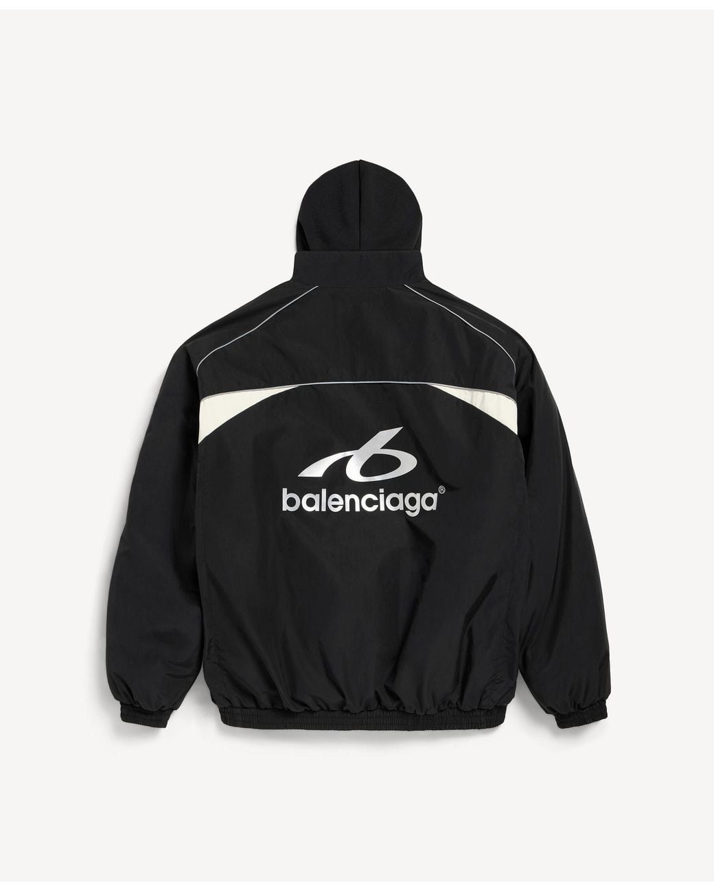 Balenciaga Black Bodies Hybrid Zip-Up Outerwear Hoodie for men
