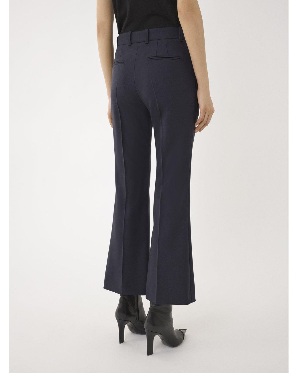 Chloé Blue Chloé Cropped Bootcut Trousers