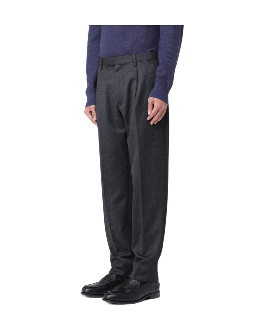 Zegna Blue Long Casual Pants for men