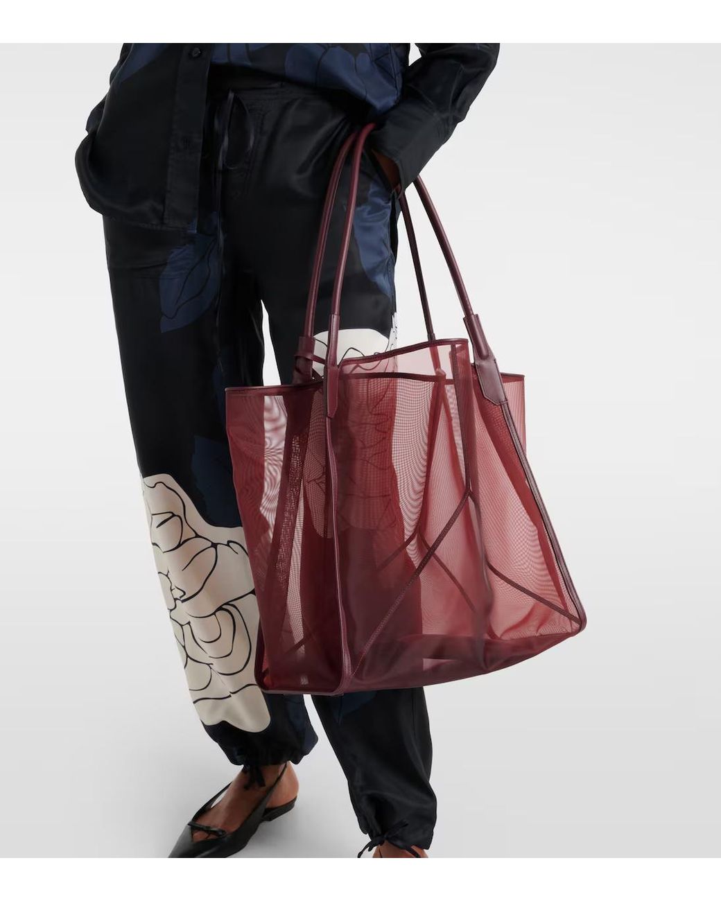 Victoria Beckham Pink Victoria Medium Mesh Tote Bag