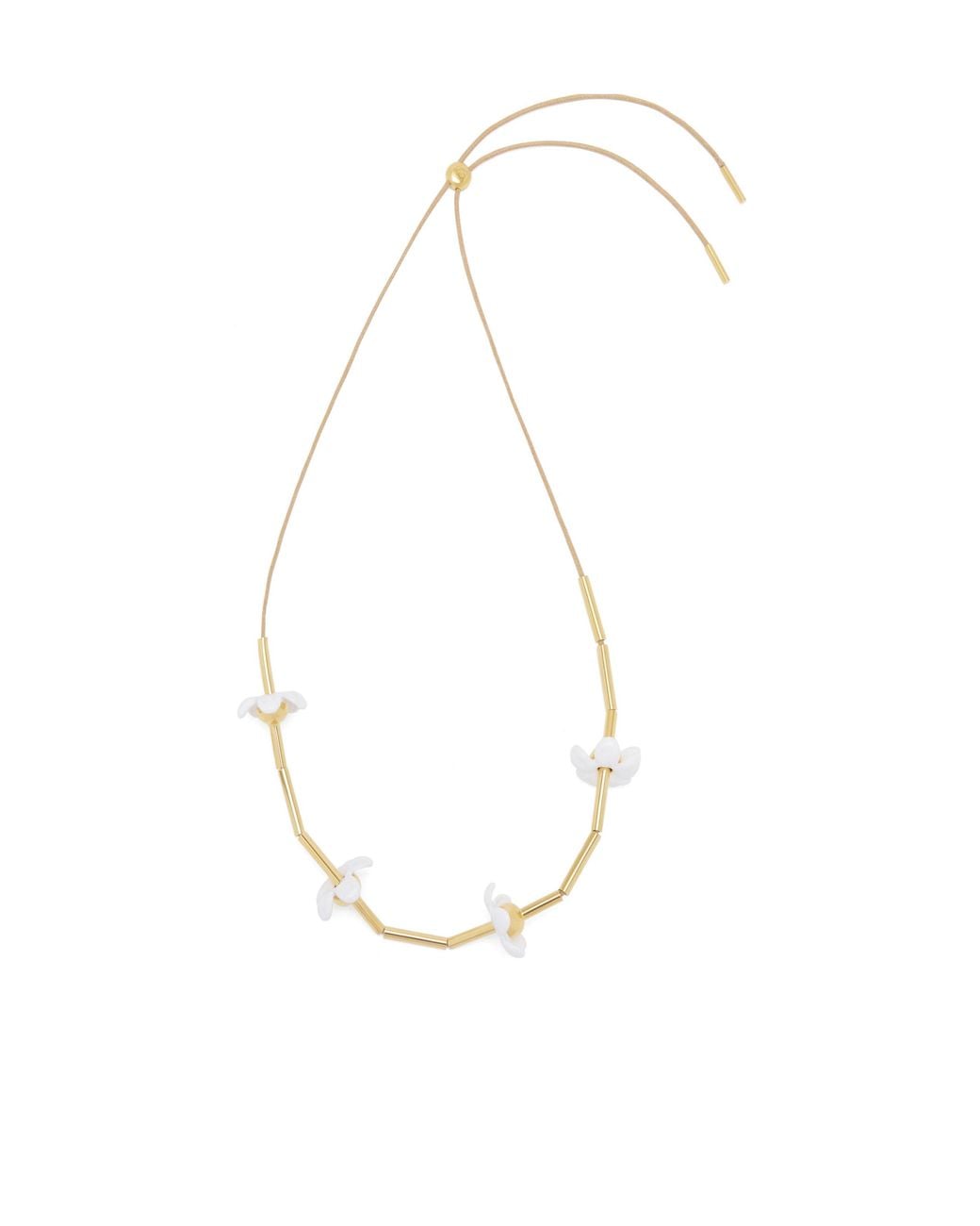 Loewe White Flor Necklace