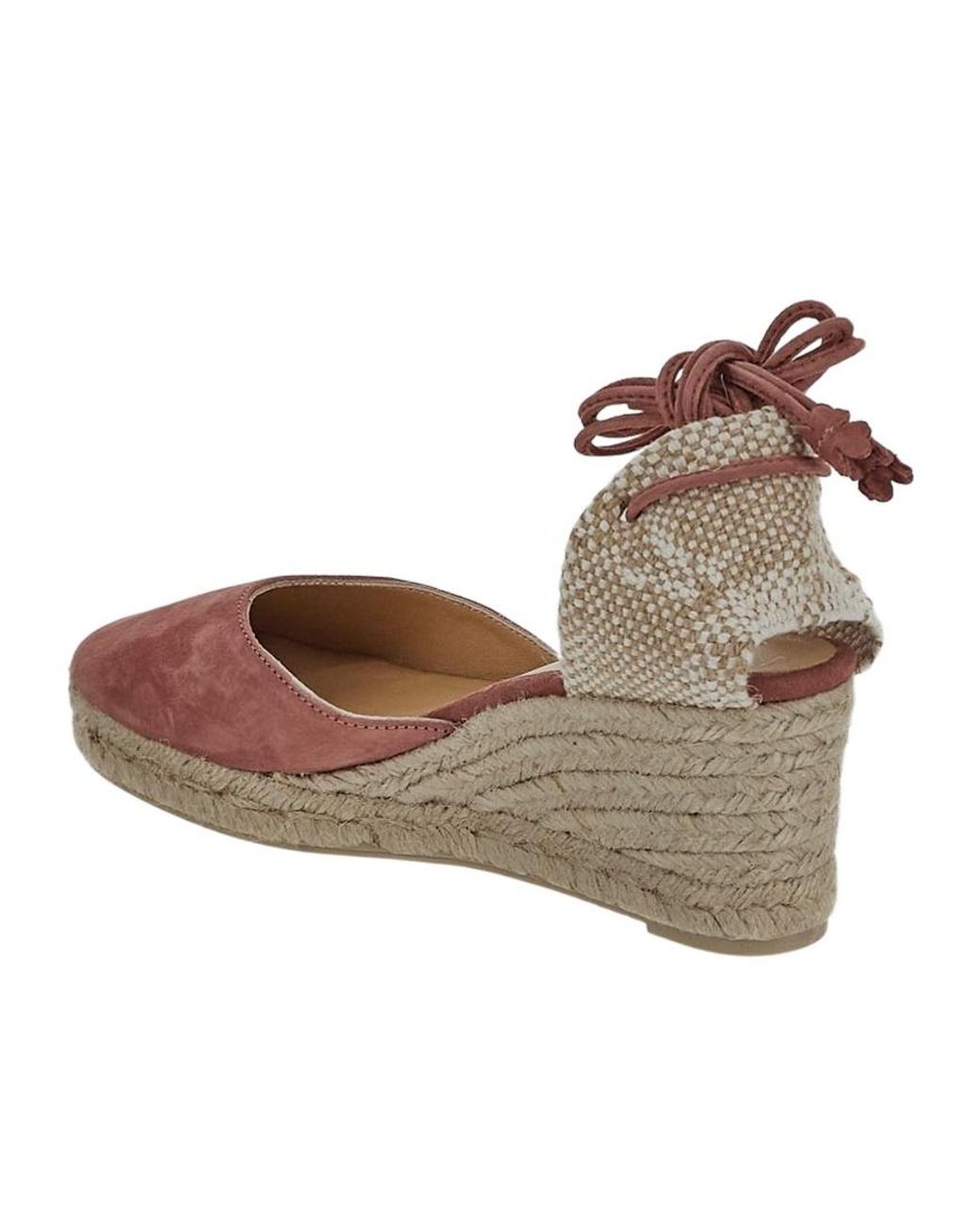 Castaner Brown Round-Toe Wedge Heels